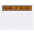 The Packaging Wholesalers Panel Face Envelopes, "Packing List Enclosed" Print, 6"L x 4-1/2"W, Orange, 1000/Pack ENVPQ2